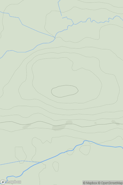 Thumbnail image for Cefn [Aberystwyth to Welshpool] showing contour plot for surrounding peak